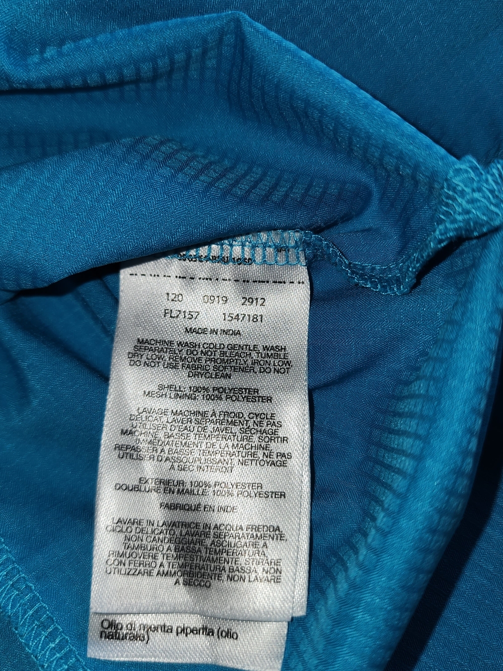 Columbia Sleeveless Button-Down Shirt in Bright Turquoise - Picture 6 of 11